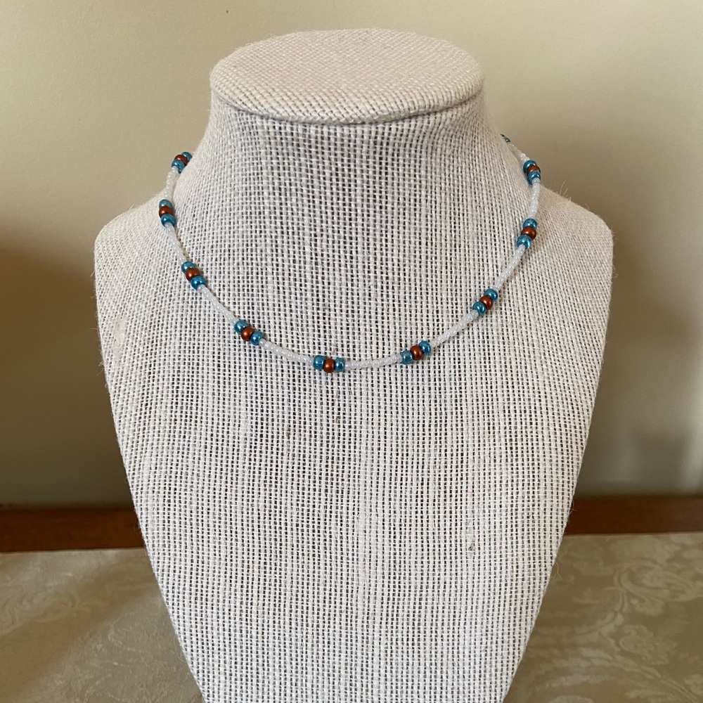 Handmade beaded choker